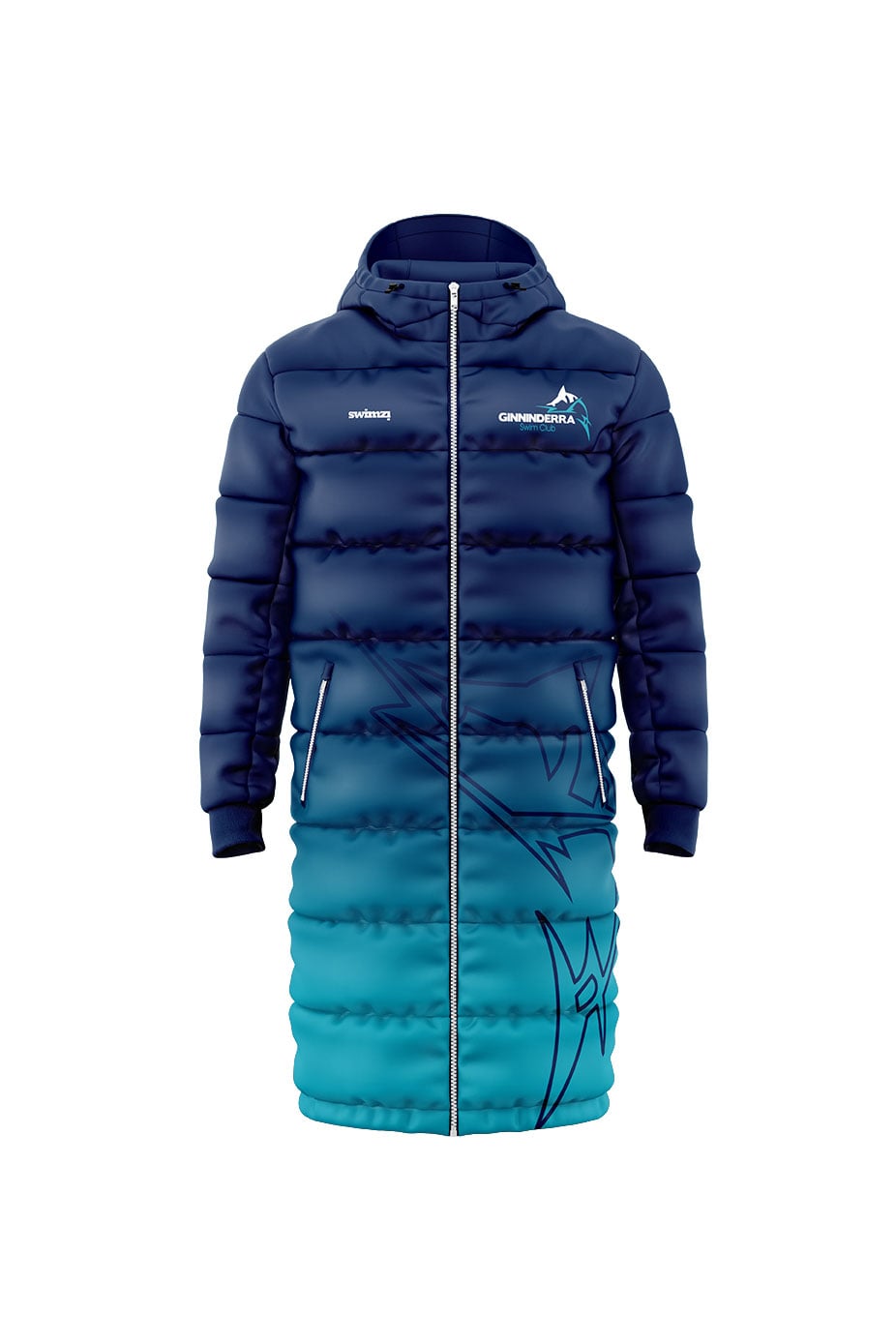 Ginninderra Swim Club Adult Unisex Reversible Parka image 1
