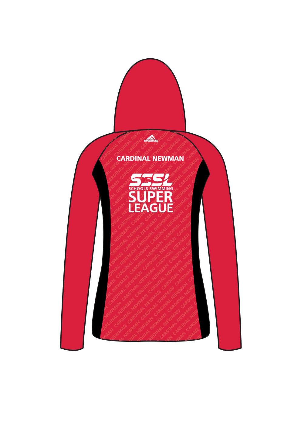 Schools Swimming Super League Adult Female Cardinal Newman Zipped Performance Hoodie image 1