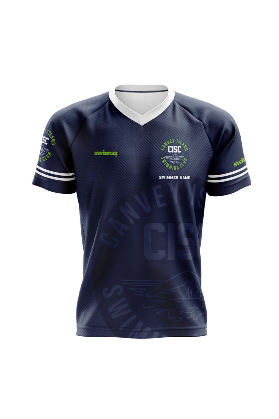 Canvey Island SC Adult Unisex Club Shirt - V-Neck - Swimmers image 0
