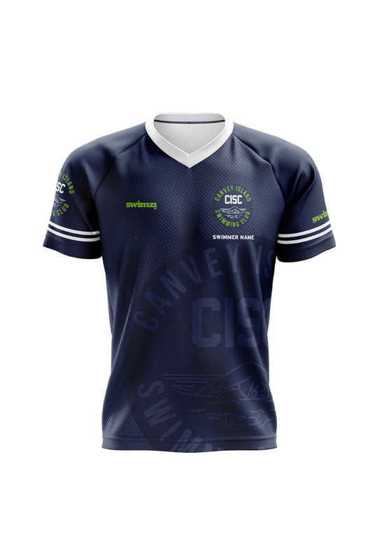 Canvey Island SC Adult Unisex Club Shirt - V-Neck - Swimmers image 0