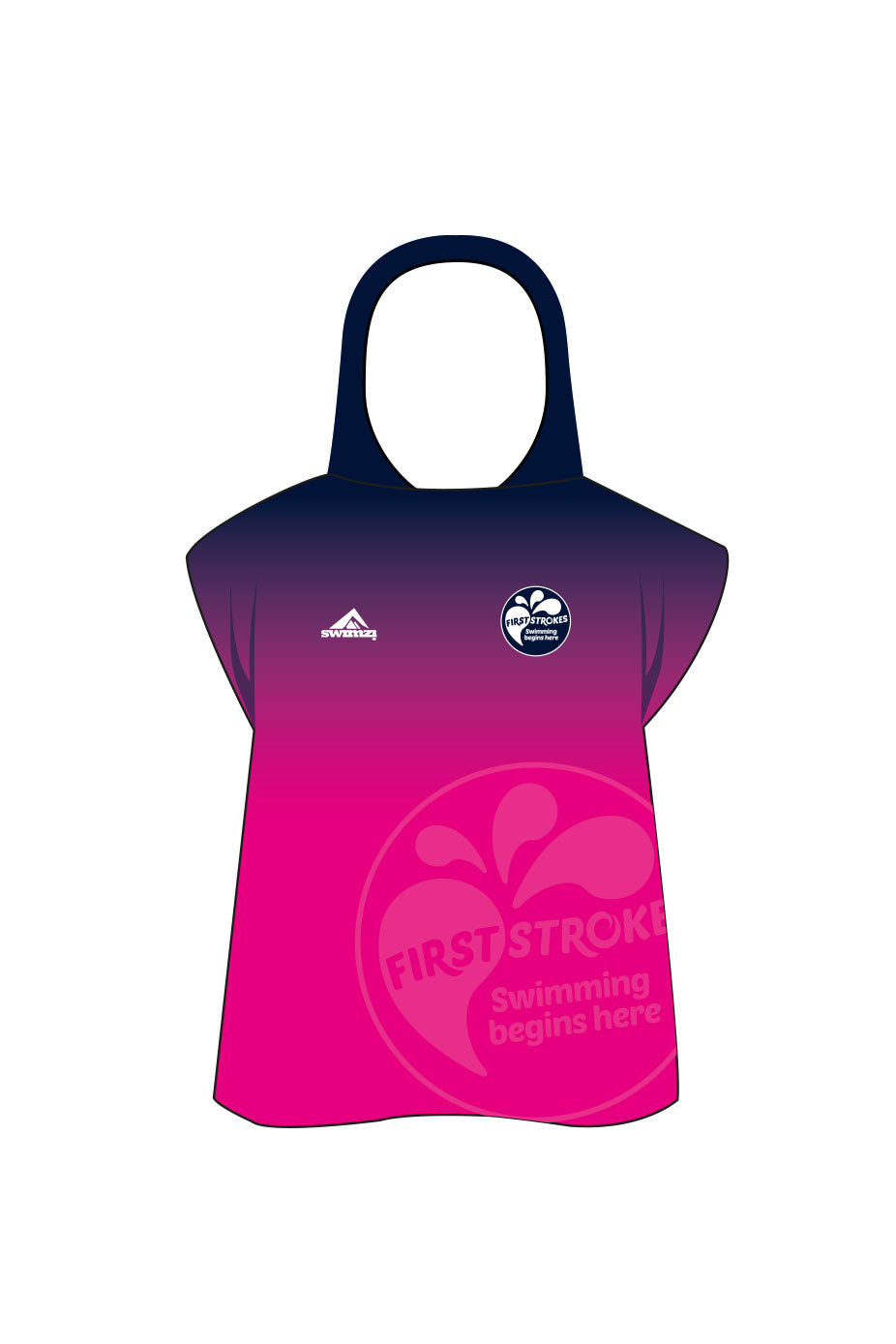 Unisex Learn To Swim Poncho - Pink image 0