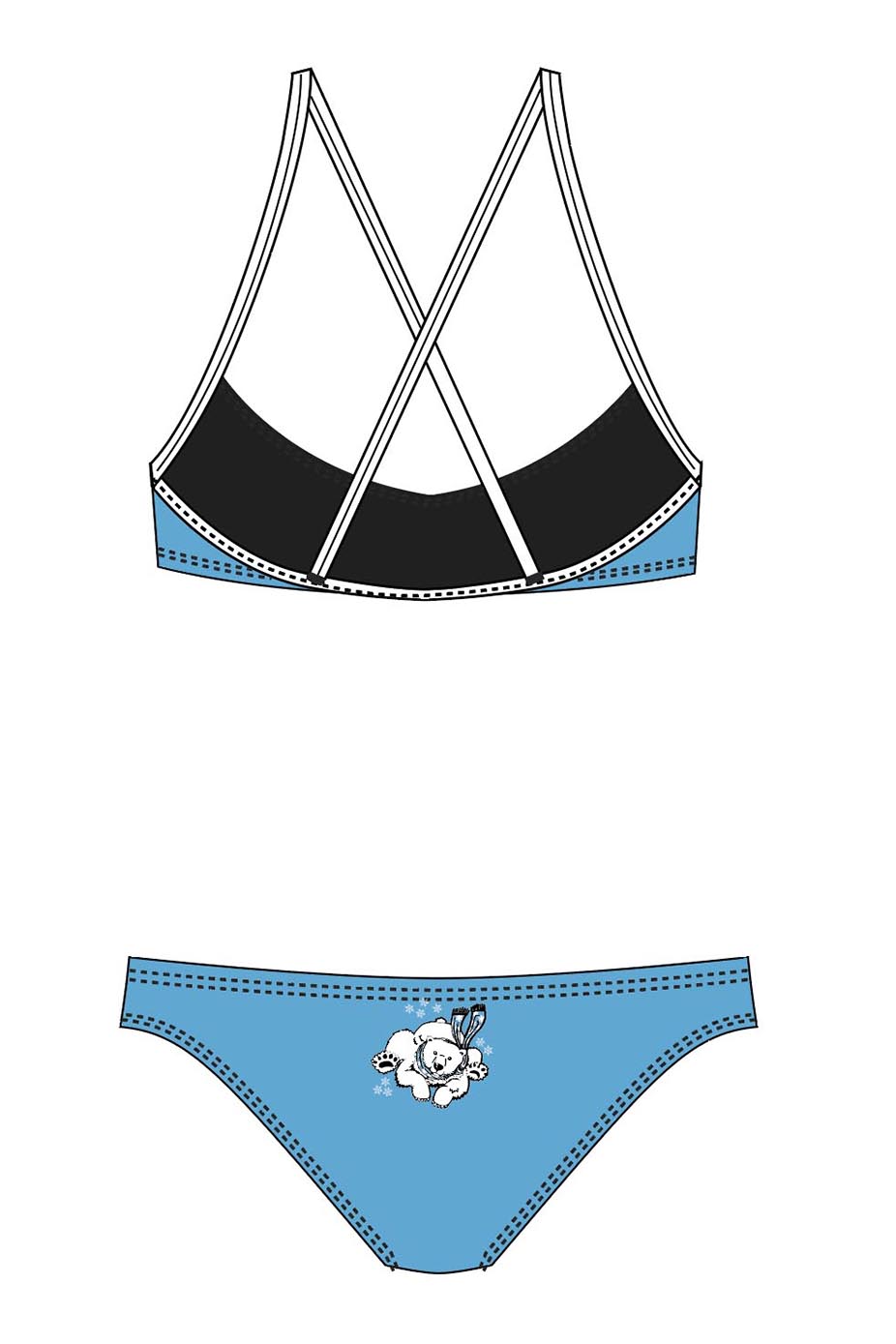 Polar Bear Challenge Adult Female Polar Bear Bikini image 1