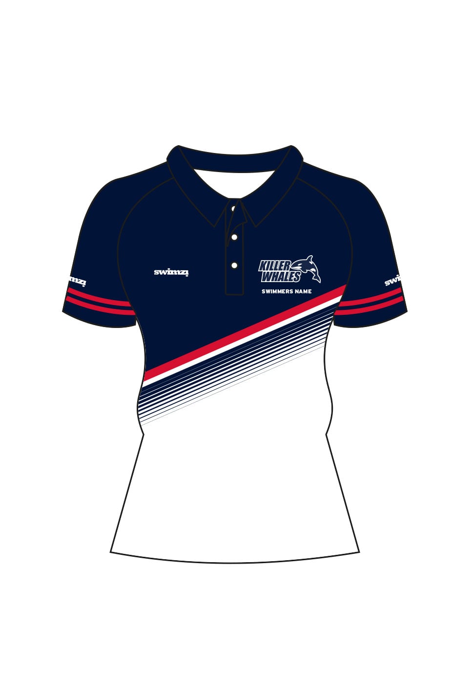 Killerwhales SC Adult Female Coach Shirt - Polo Neck image 0