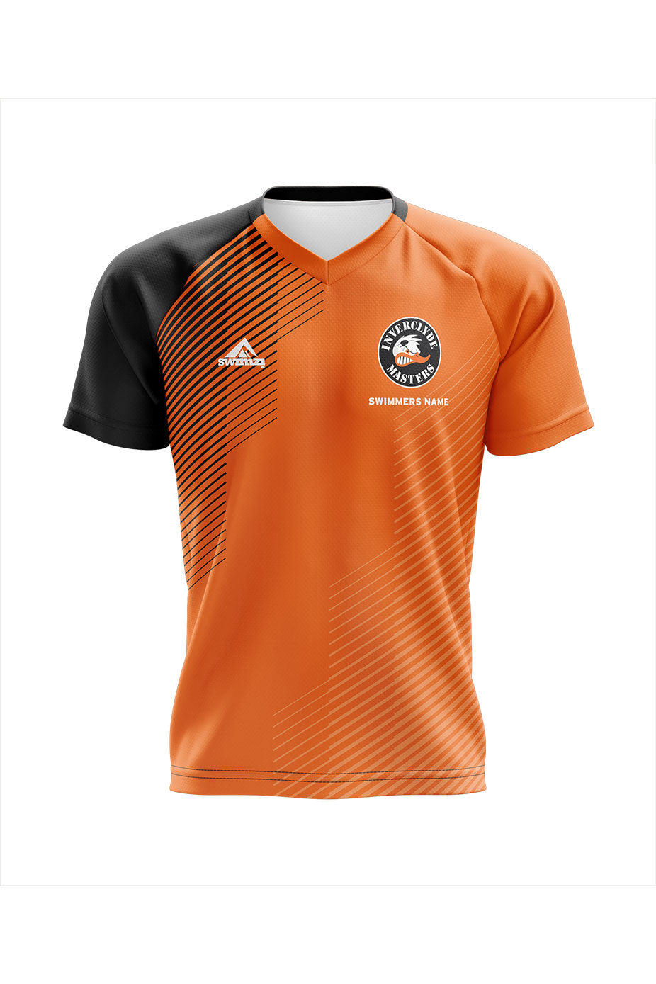 Inverclyde Masters SC Adult Unisex Club Shirt - V-Neck - Orange image 0