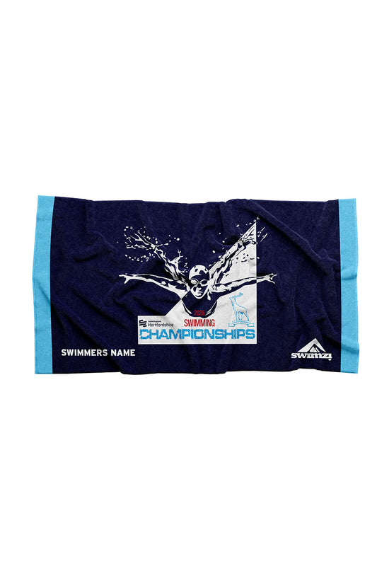 Swim England Hertfordshire Adult Unisex Team Towel image 0