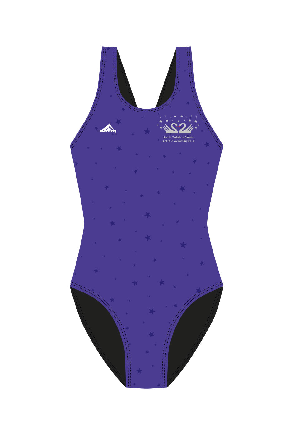South Yorkshire Swans Artistic Swimming Club Adult Female Broadstrap Swimsuit image 0