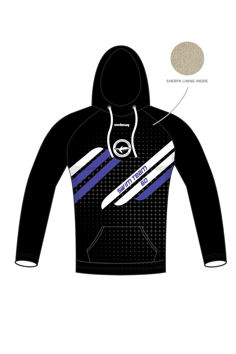 Leicester Penguins SC Kids Unisex Pullover Winter Performance Hoodie image 0