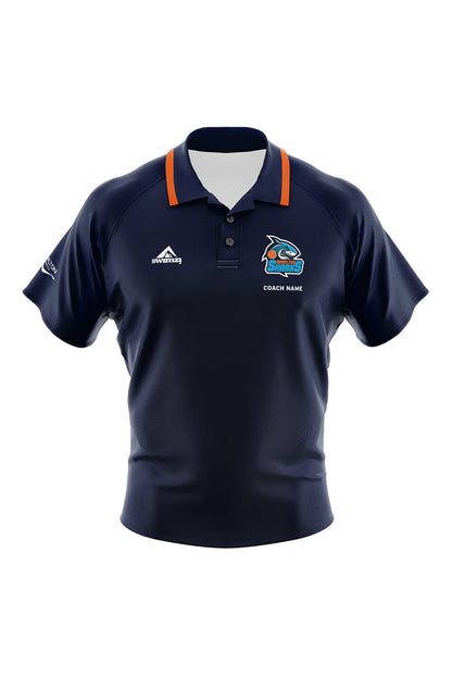 Hamilton Aquatics Adult Unisex Hamilton Sharks Coach Shirt - Polo Neck image 0