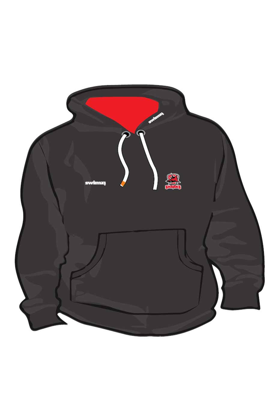 Leicester Sharks SC Adult Unisex Sweat Pullover Hoodie image 0