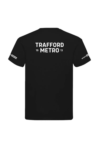 Trafford Metro Adult Unisex Cotton Shirt - Crew Neck - Black image 1