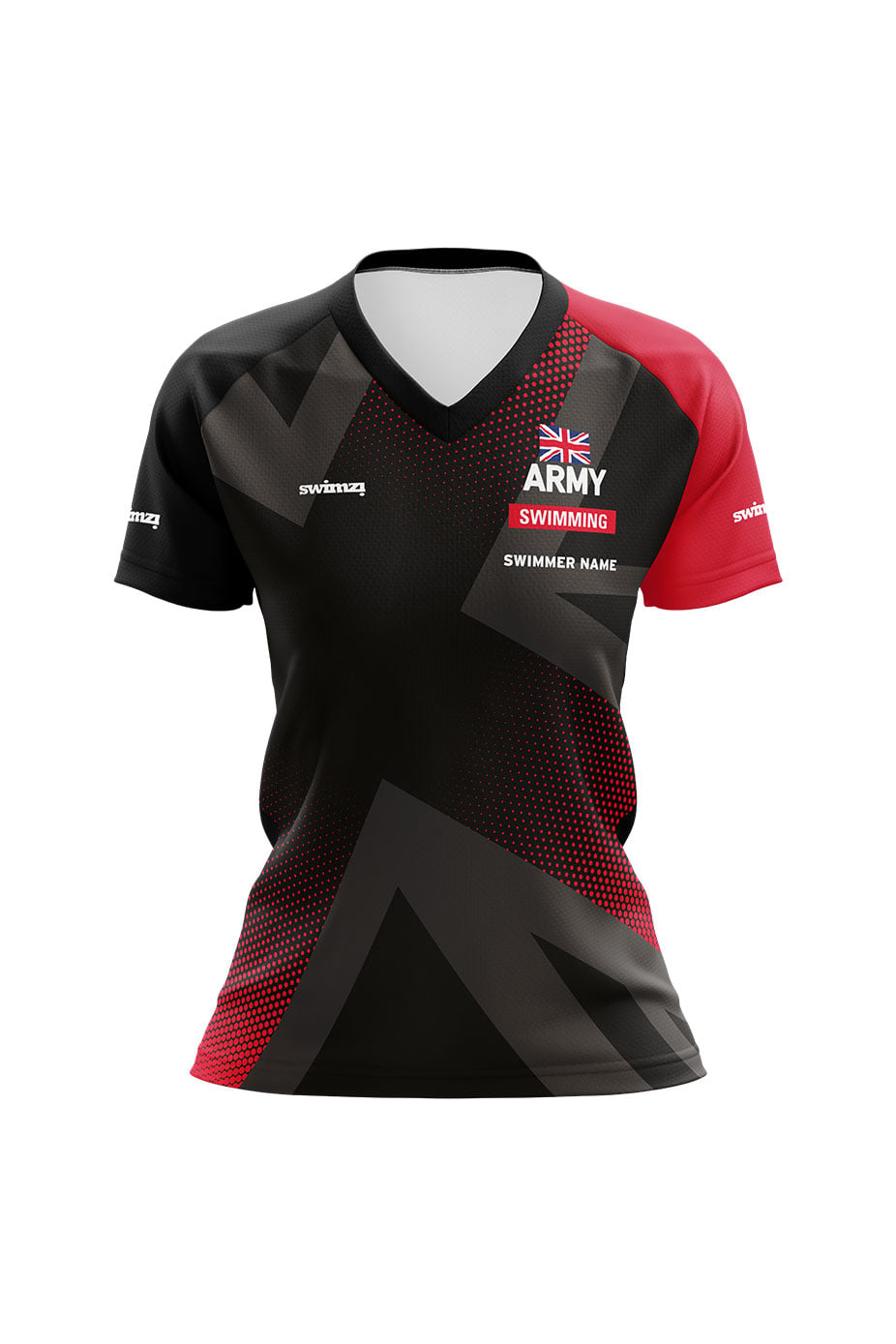 Army Swimming & Triathlon Adult Female Swimming Club Shirt - V-Neck image 0