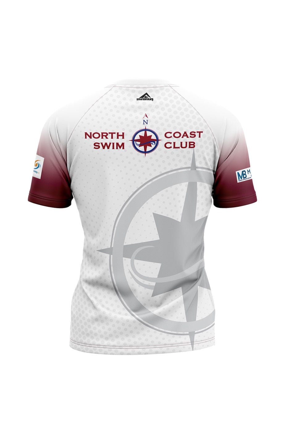 North Coast Swim Club Adult Female Club Shirt - Crew Neck - White image 1