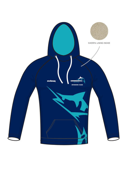 Ginninderra Swim Club Kids Unisex Winter Pullover Performance Hoodie image 0
