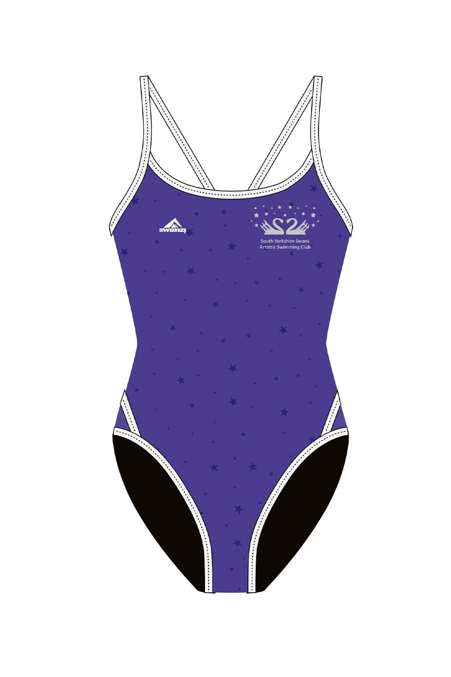 South Yorkshire Swans Artistic Swimming Club Adult Female Thinstrap Swimsuit image 0