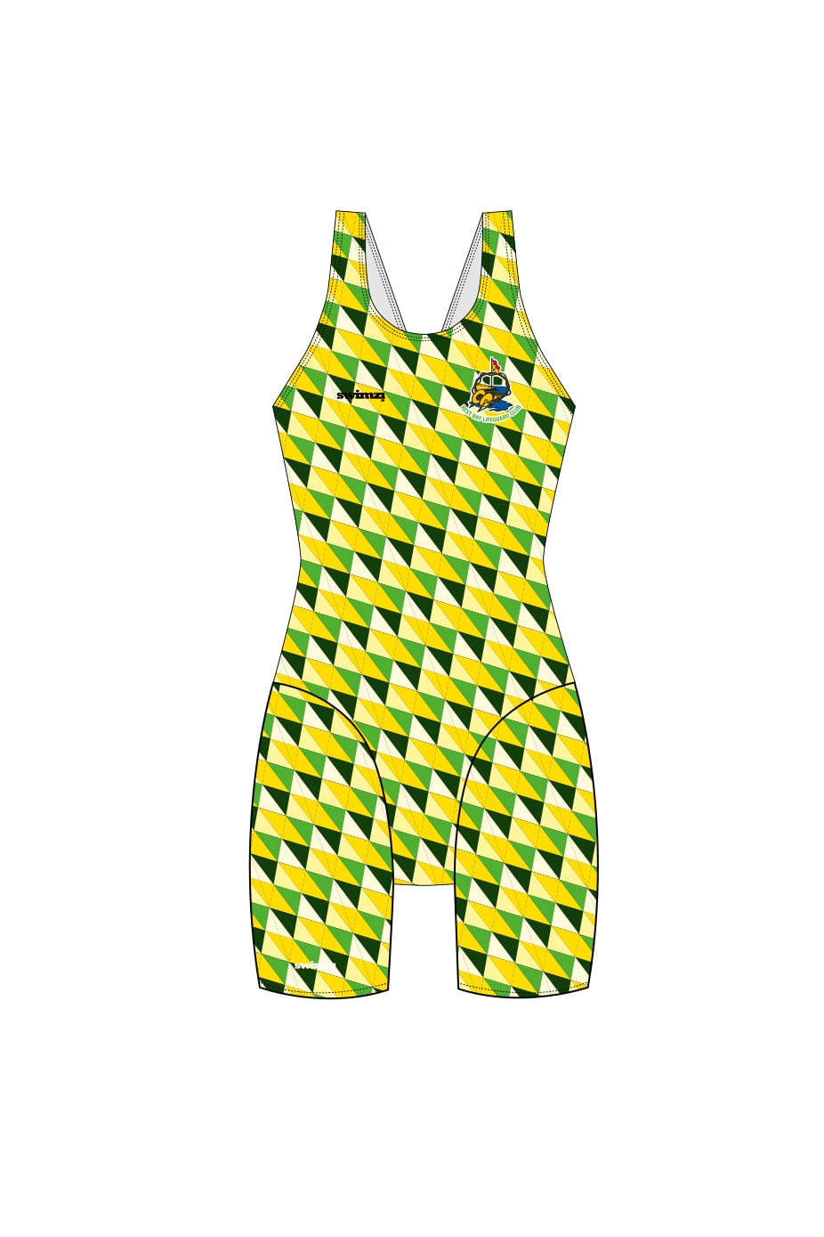 Rest Bay Lifeguards SC Adult Female Knee Suit - Green image 0