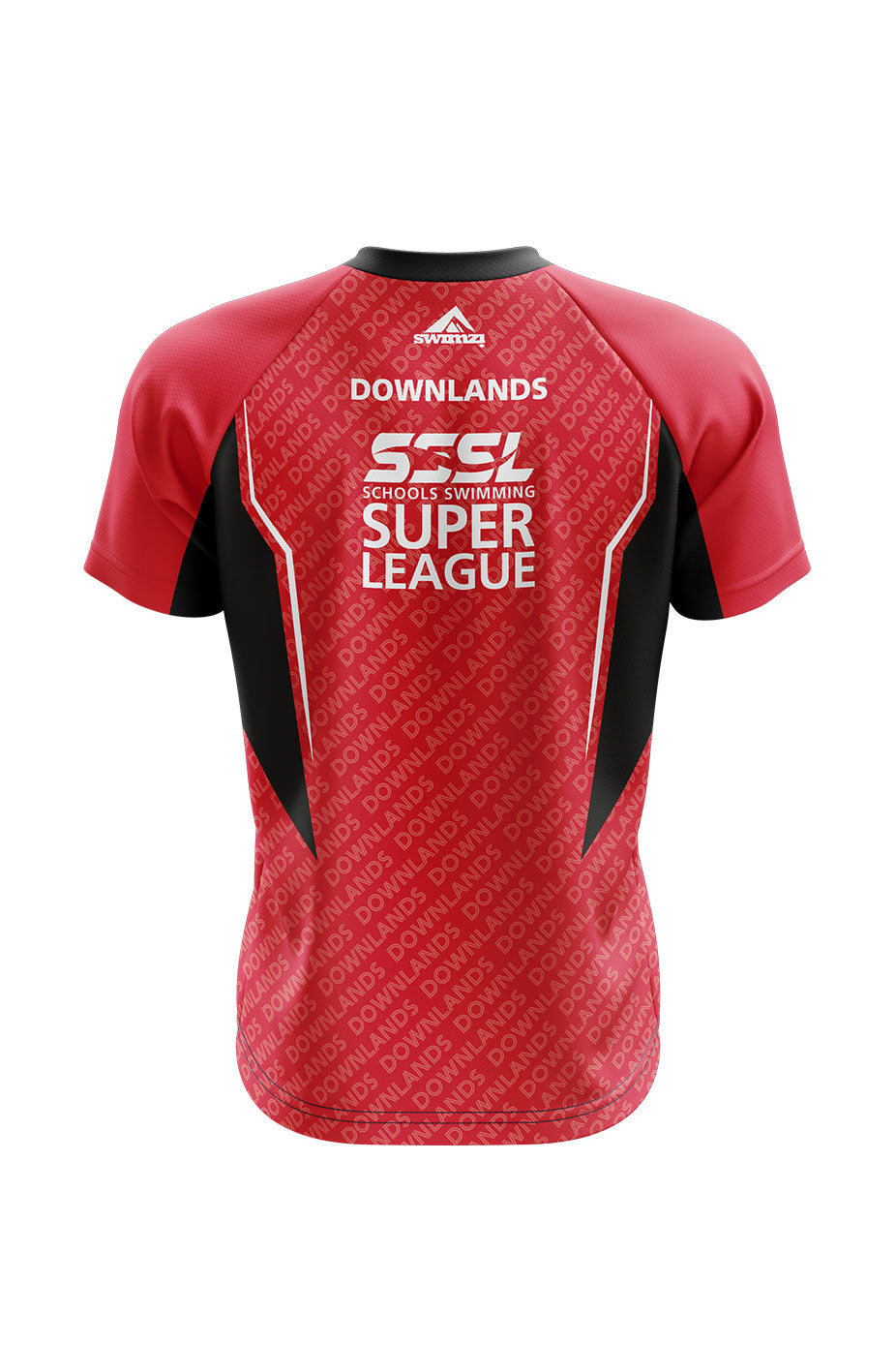 Schools Swimming Super League Adult Unisex Downlands Club Shirt - V-Neck image 1