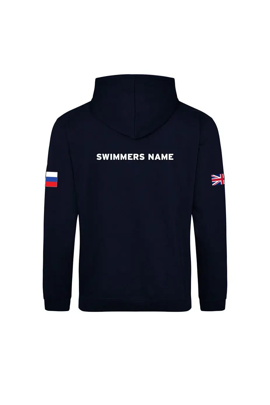 British Masters Swimming Adult Unisex Cotton Pullover Hoodie - Navy image 1