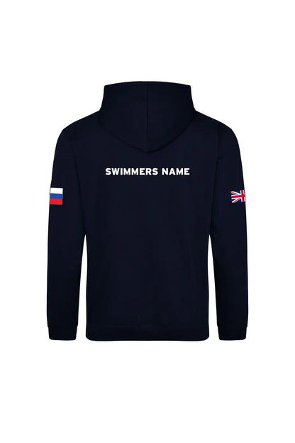 British Masters Swimming Adult Unisex Cotton Pullover Hoodie - Navy image 1