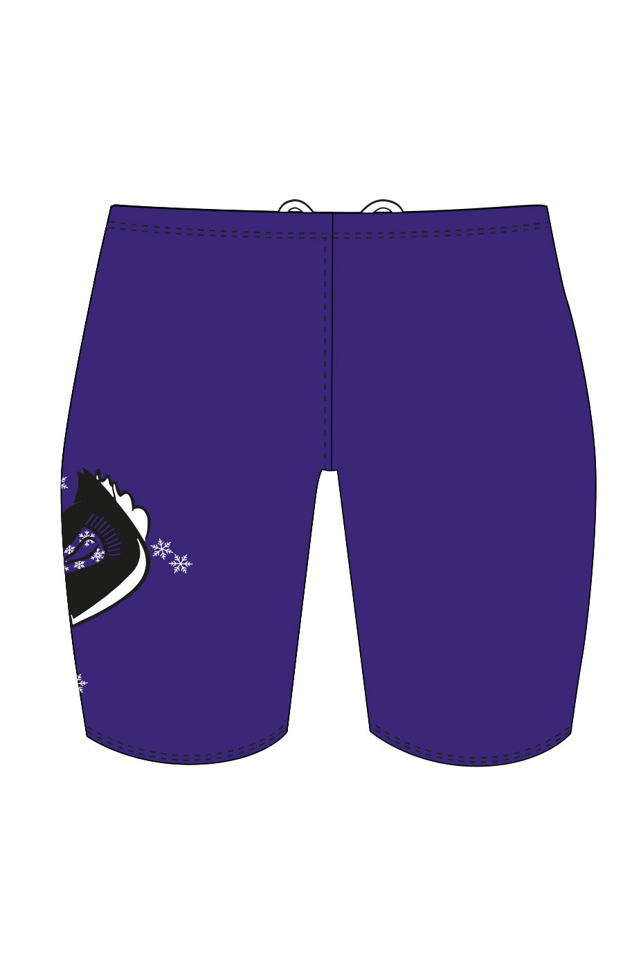 Polar Bear Challenge Adult Male Penguin Jammers - Purple image 1