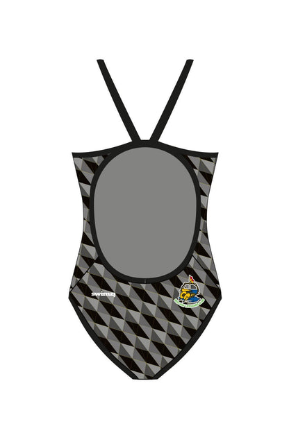 Rest Bay Lifeguards SC Adult Female Thinstrap Swimsuit - Black image 1
