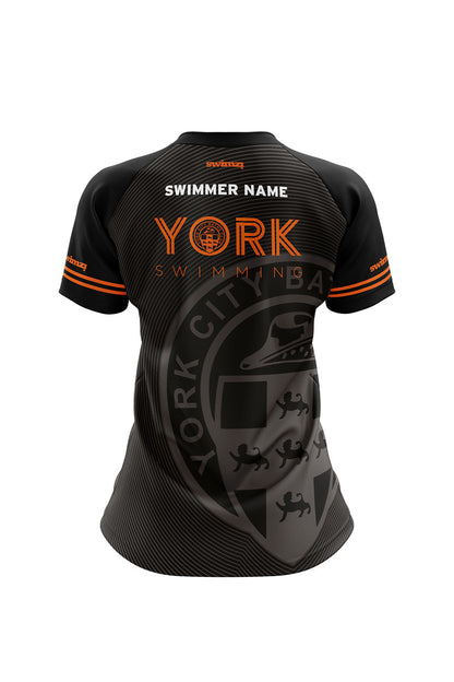 York City Baths Club Adult Female Polyester Club Shirt - V-Neck image 1