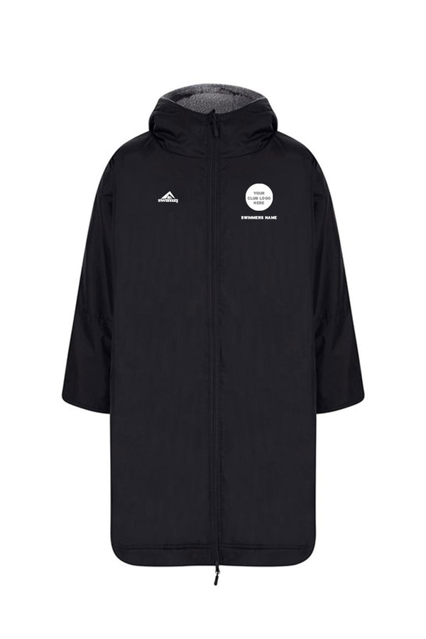 Team Robe Shop Adult Unisex Swimzi Team Robe - Black image 0