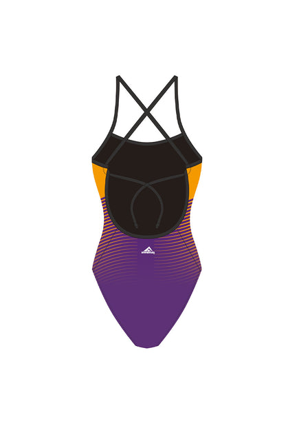 Branksome Chine Surf Life Saving Club Adult Female Tie Back Swimsuit image 1