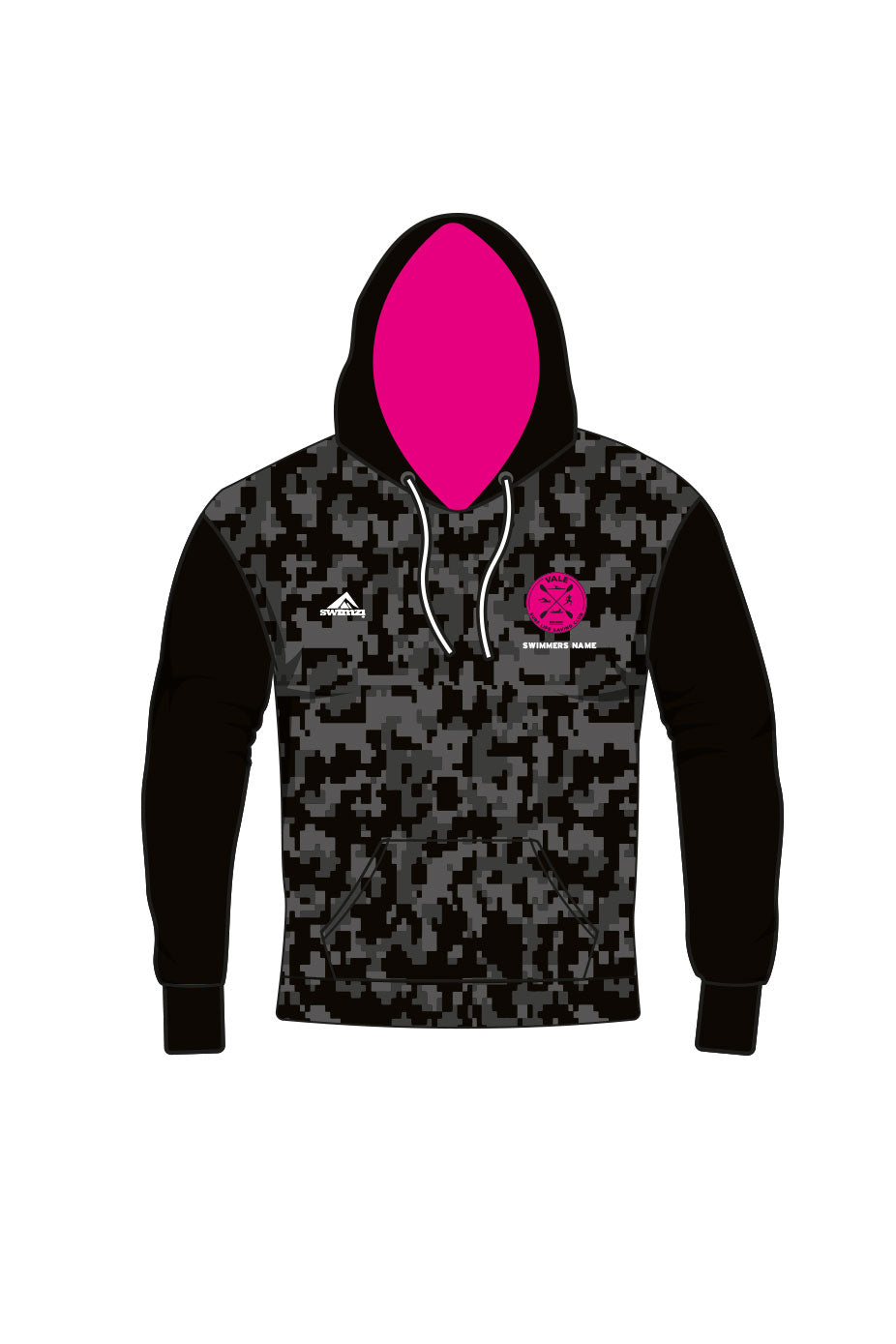 Vale SLSC Adult Unisex Pullover Performance Hoodie - Black image 0