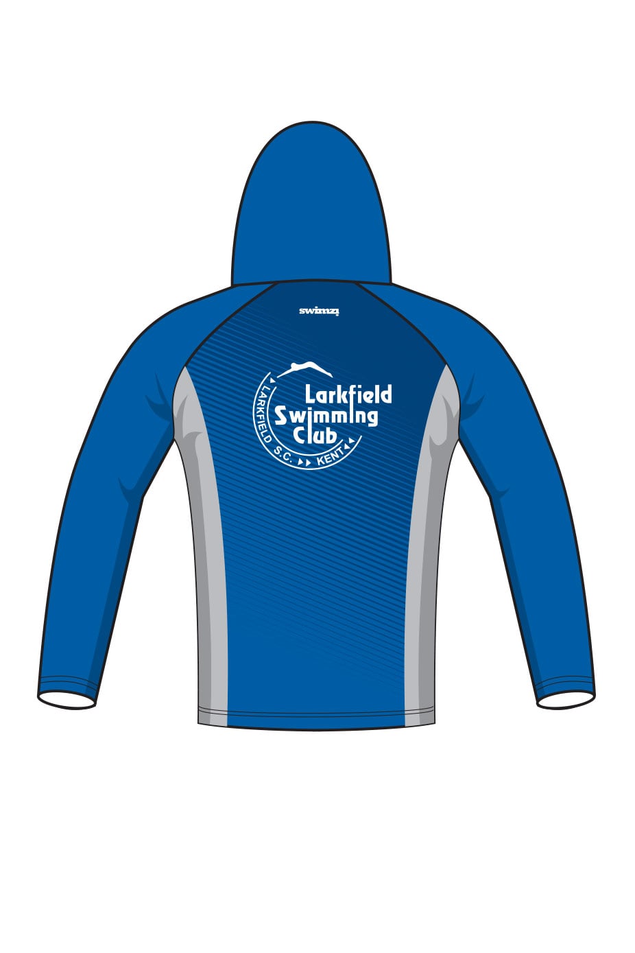 Larkfield Swimming Club Adult Unisex Zipped Performance Hoodie image 1