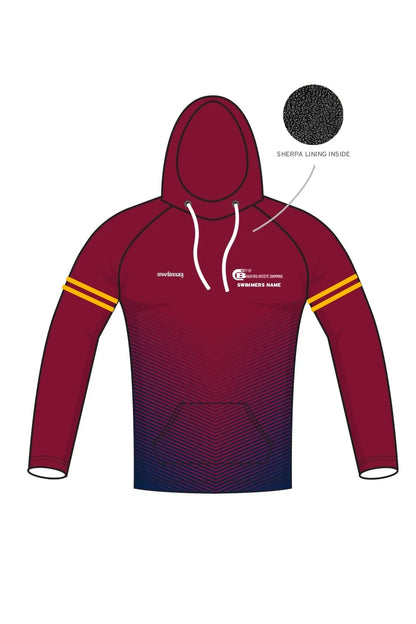 City of Bradford SC Adult Artistic Swimming Unisex Winter Pullover Performance Hoodie image 0
