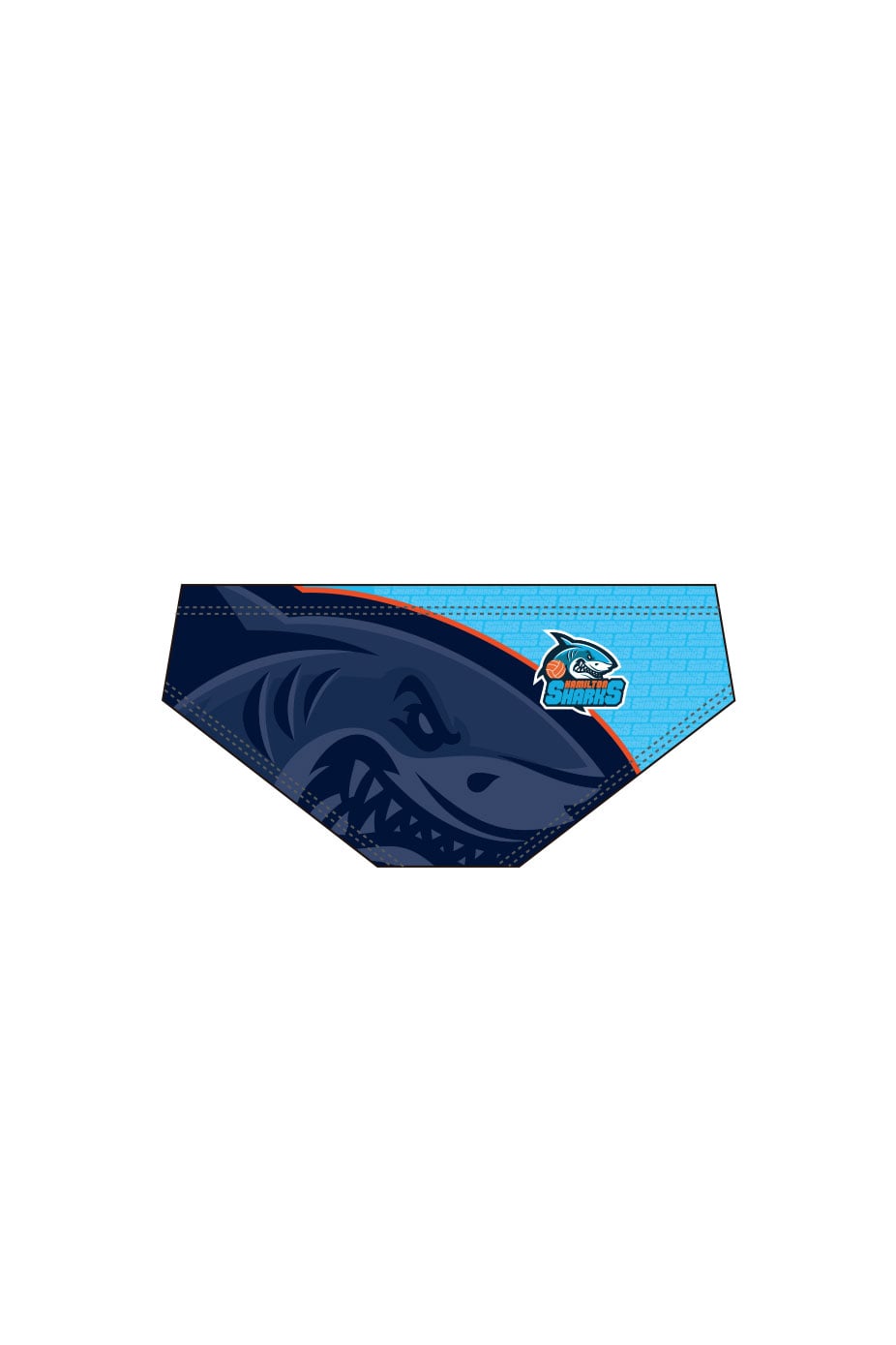Hamilton Aquatics Adult Male Hamilton Sharks Waterpolo Briefs image 1