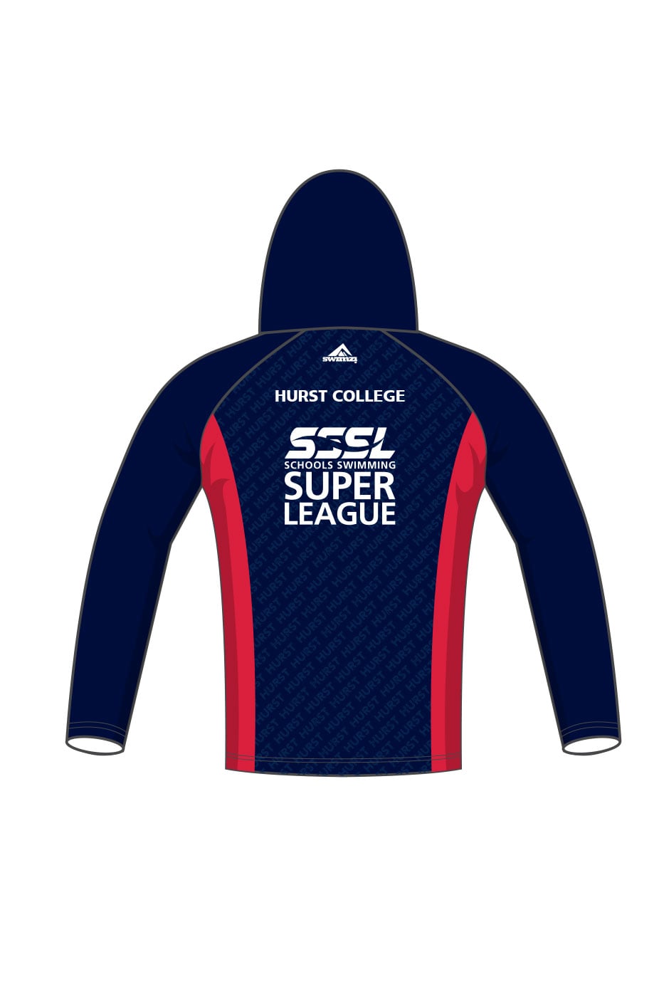 Schools Swimming Super League Adult Unisex Hurst College Zipped Performance Hoodie image 1
