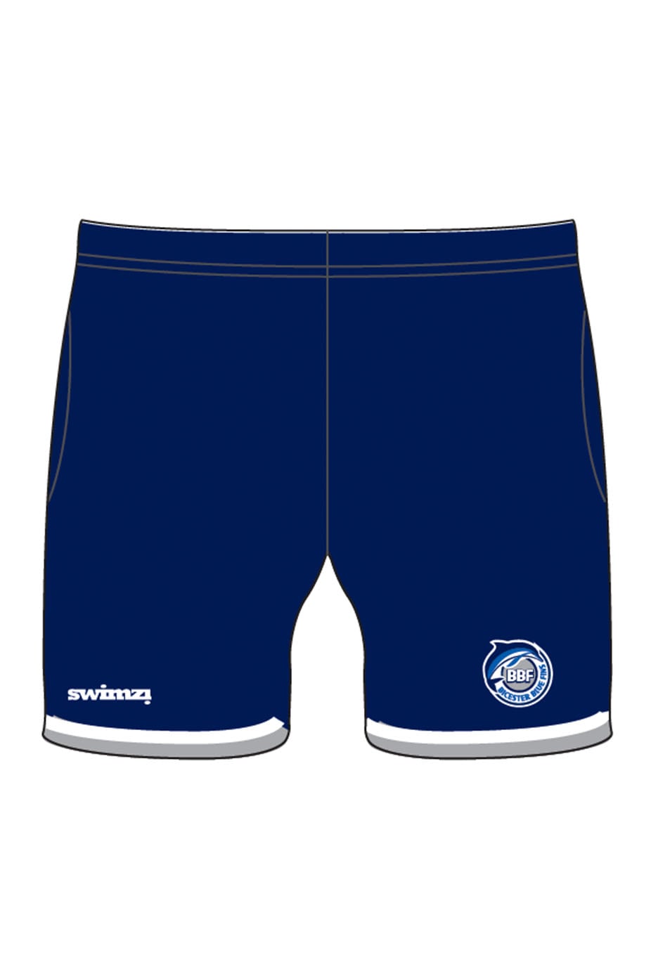 Bicester Blue Fins SC Adult Unisex Polyester Sport Shorts image 0