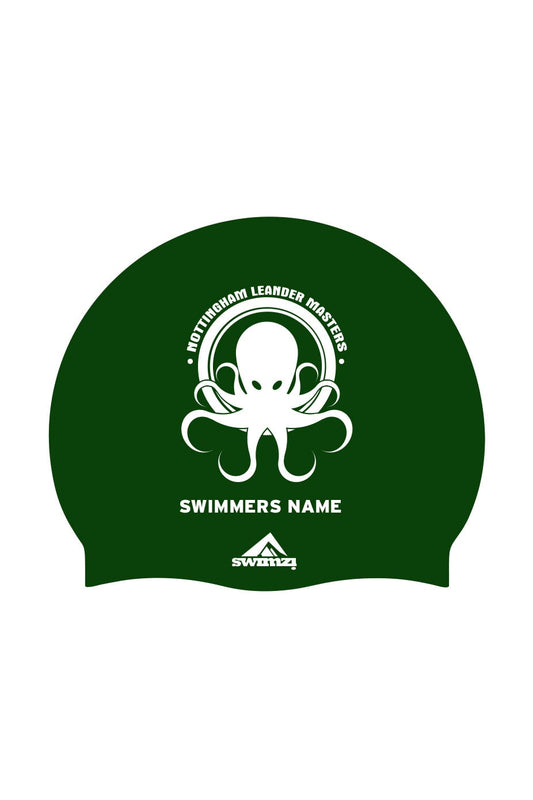 Club Swim Cap - Silicone Suede - Green image 0