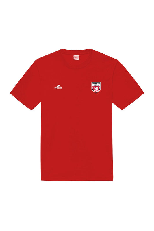 Trafford Metro Kids Unisex Cotton Shirt - Crew Neck - Red image 0