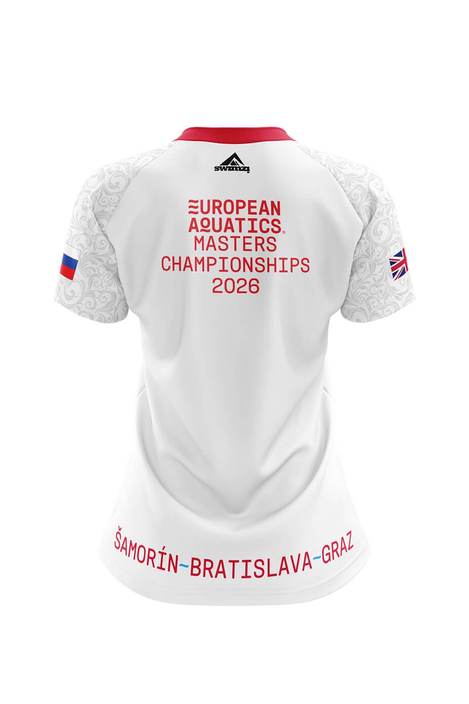 British Masters Swimming Adult Female Club Shirt - V-Neck - White image 1