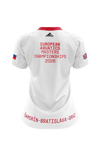 British Masters Swimming Adult Female Club Shirt - V-Neck - White image 1