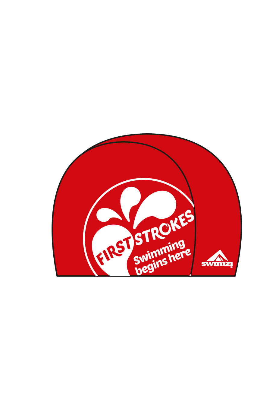 Unisex Junior Swim Cap - Cotton - Red image 0