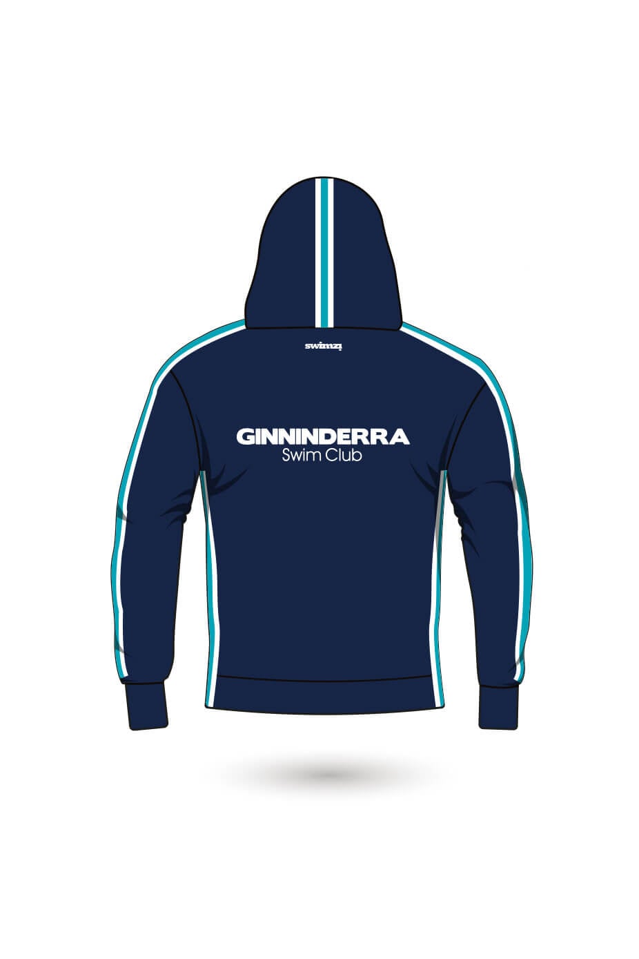 Ginninderra Swim Club Adult Unisex Sweat Zipped Hoodie image 1