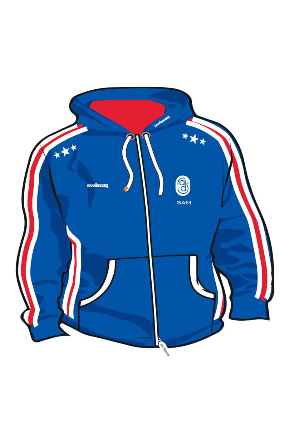Rochford amp District SC Kids Unisex Sweat Zipped Hoodie image 0