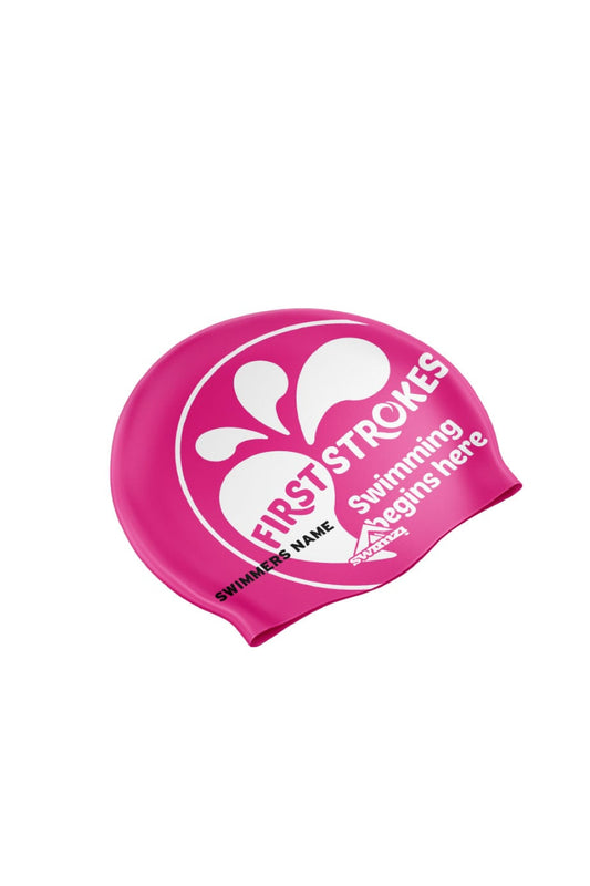 Unisex Junior Swim Cap - Silicone - Pink image 0