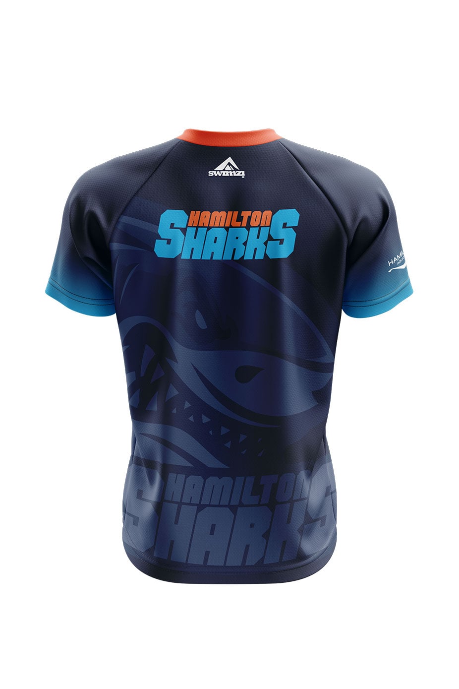 Hamilton Aquatics Adult Unisex Hamilton Sharks Club Shirt - V-Neck image 1