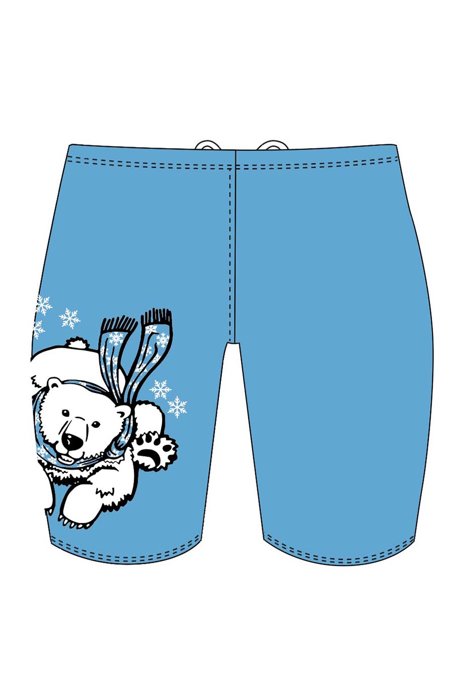Polar Bear Challenge Adult Male Polar Bear Jammers - Blue image 1