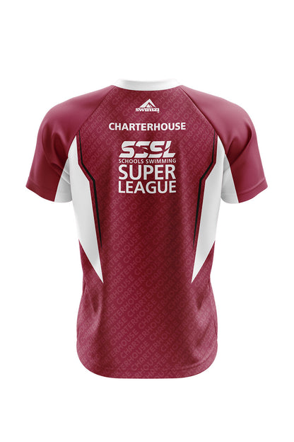 Schools Swimming Super League Adult Unisex Charterhouse Club Shirt - V-Neck image 1