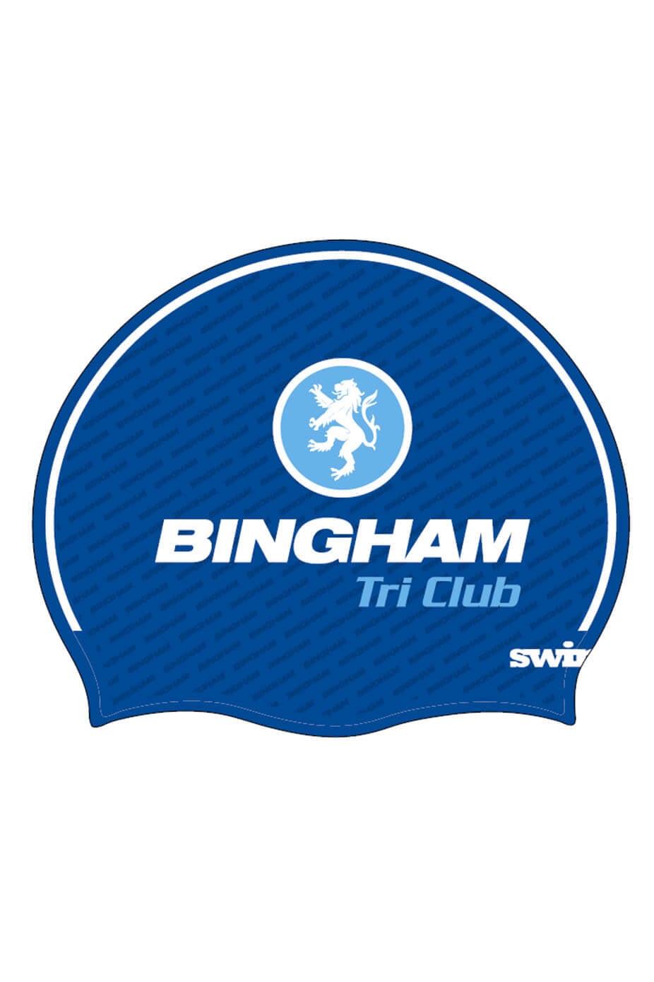Bingham Tri Club Adult Unisex Club Swim Cap - Silicone Suede - One Size image 0