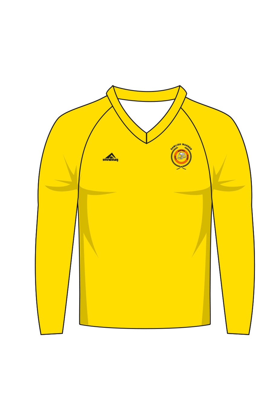 Dawlish Warren LSC Kids Unisex Long Sleeve Lifeguard Shirt - V-Neck image 0