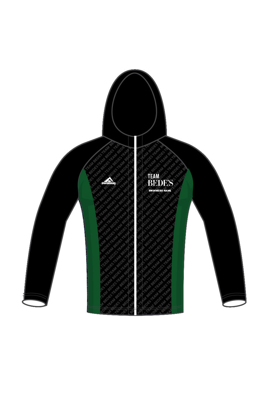 Schools Swimming Super League Adult Unisex Team Bede's Zipped Performance Hoodie image 0