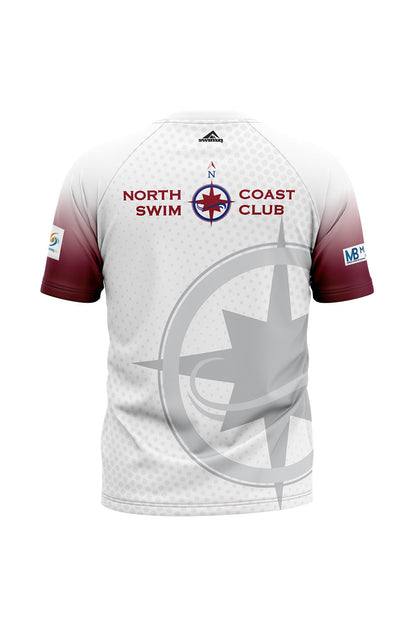 North Coast Swim Club Adult Unisex Club Shirt - Crew Neck - White image 1