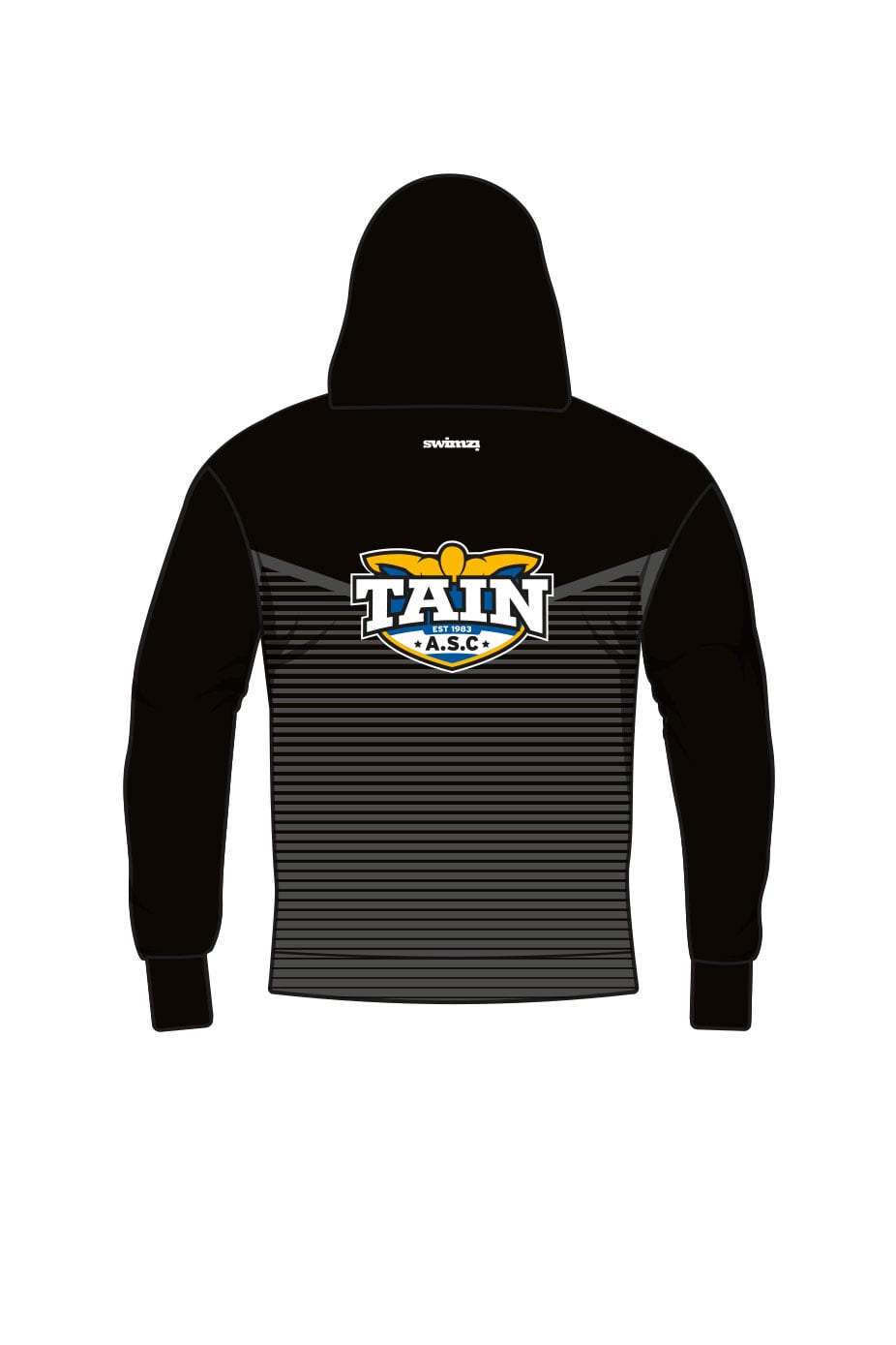 Tain SC Adult Unisex Pullover Performance Hoodie - Black image 1