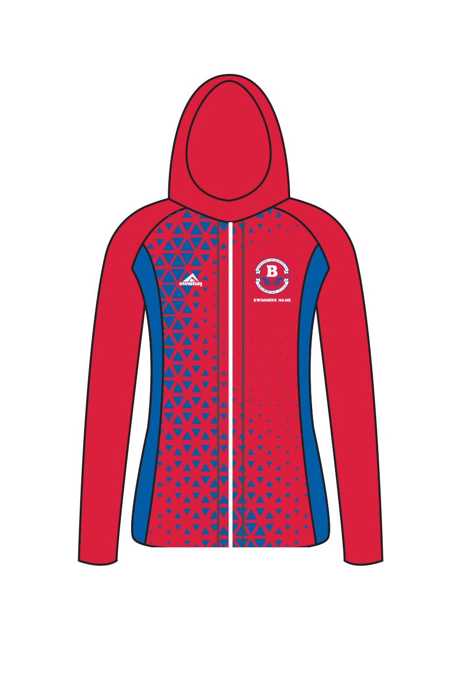 Borough of Barnsley SC Adult Female Zipped Performance Hoodie image 0